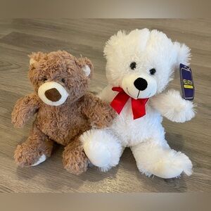 Two Cute Stuffed Bears. One Kellytoy NWT.